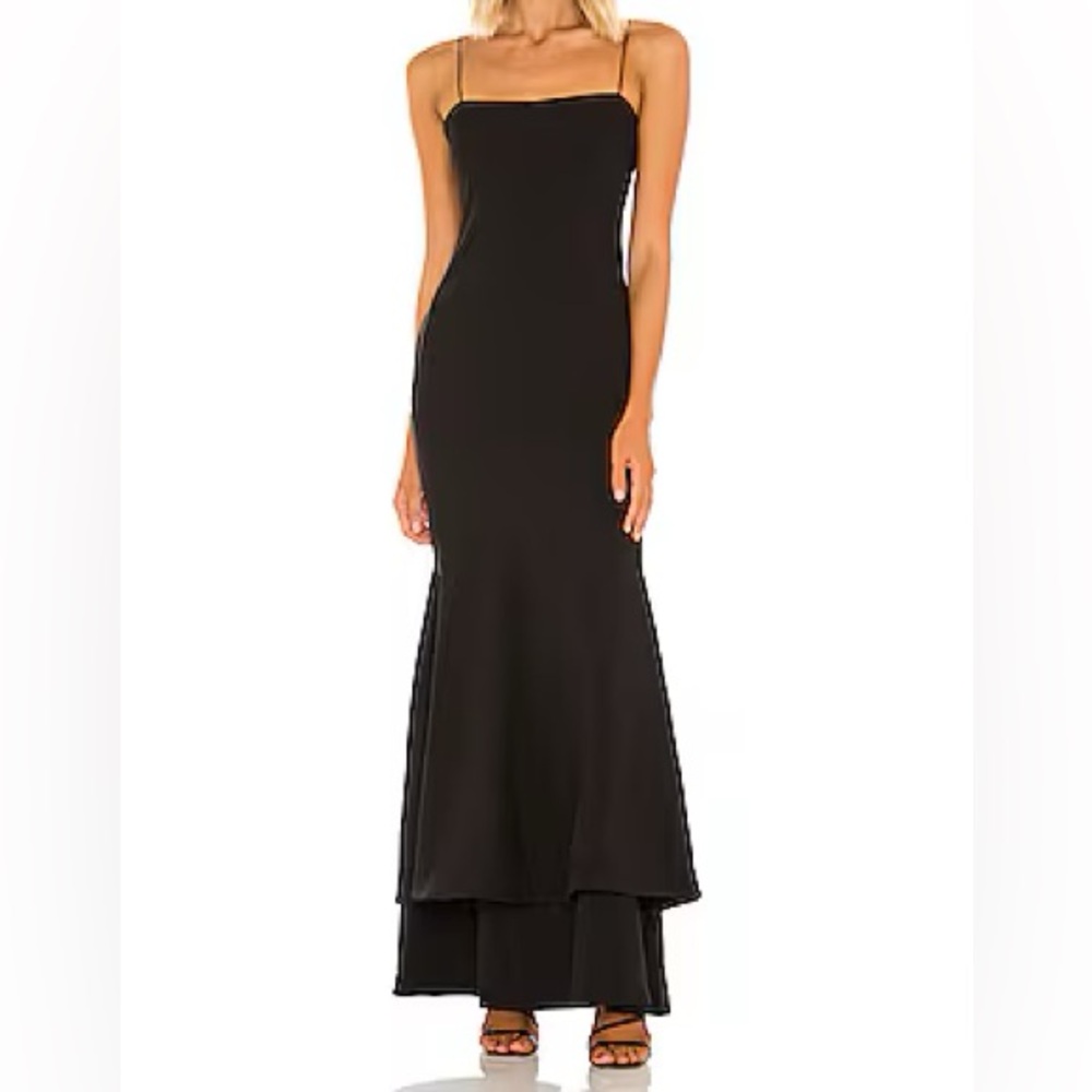 NWOT Black mermaid “Aurora” gown